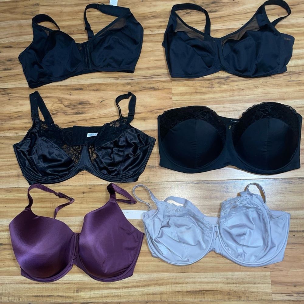 Elegant Black and Purple Women's Bra Set of 6 HSIA, understance, bare necessiti